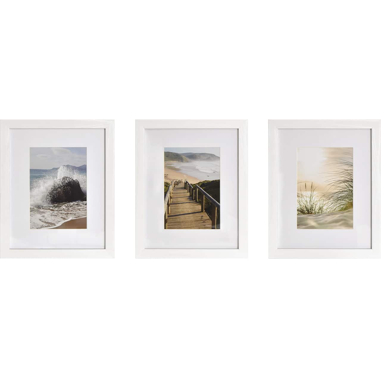 3 Pack Gallery™ White Frame with Mat by Studio Décor®